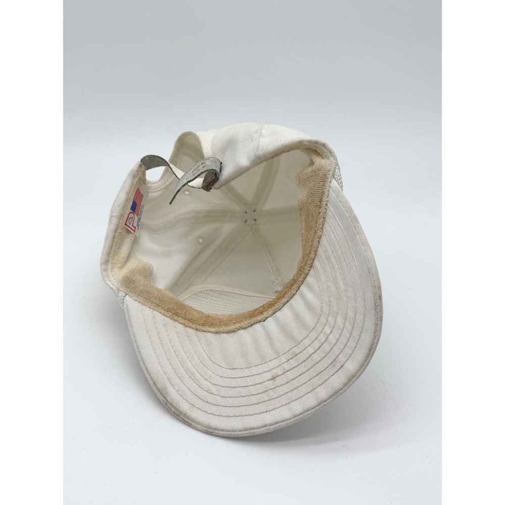 Vintage Remington Park Strapback Hat USA Made Horse Racing Cap White - Picture 7 of 8